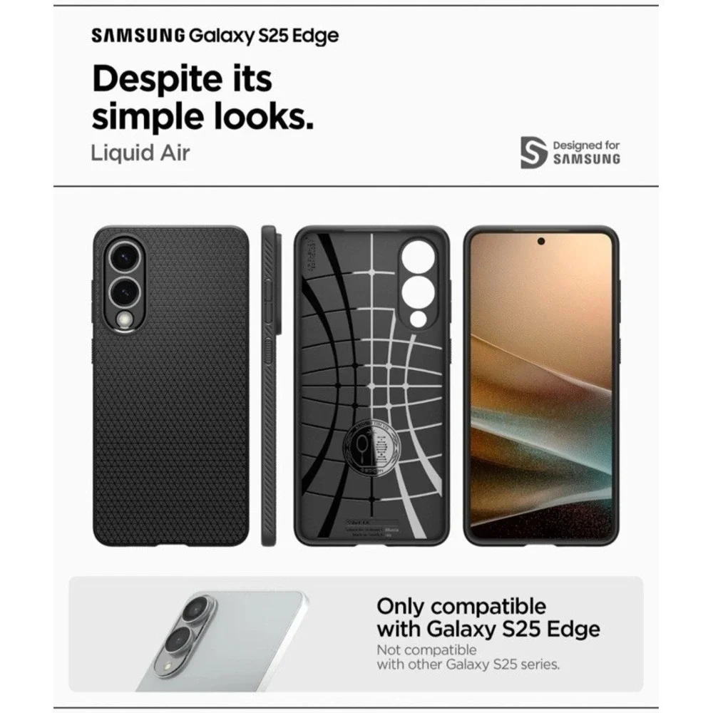 For Galaxy S25 Edge‎ | Spigen Liquid Air Shockproof Air Cushion Phone Case